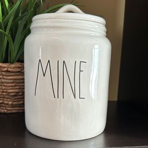 White Ceramic Storage Jar